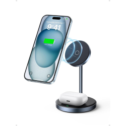 UGREEN Wireless Charger 2 in 1 Magsafe iPhone 15 Charger Magnetic Stand Airpods Wireless Charger Fast Magsafe Charging Station 360° Free Rotation for iPhone 15/14/13/12 series, AirPods Pro/3/2 (90668) UGREEN Wireless Charger 2 in 1 Magsafe iPhone 15 Charger Magnetic Stand Airpods Wireless Charger Fast Magsafe Charging Station 360° Free Rotation for iPhone 15/14/13/12 series, AirPods Pro/3/2 (90668)